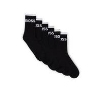 BOSS 6P QS Stripe CC, CALCETINES CORTOS Hombre, Black1,