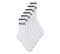 BOSS 6P QS Stripe CC Calcetines Cortos, White100, 39-42 para Hombre