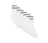 BOSS 6P QS Stripe CC Calcetines Cortos, White100, 39-42 para Hombre