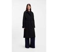 BOSS Abrigo con cinturón relaxed fit en mezcla de lana - StyleCantony, 50577807 Azul oscuro 46