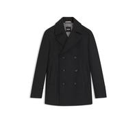 BOSS Abrigo corto cruzado slim fit en mezcla de lana - StyleH-Hyde-Pcoat-234, 50536826 Gris oscuro 50