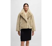 BOSS Abrigo corto en tejido de peluche mullido - StyleCurmeta, 50524986 Beige 40