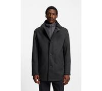 BOSS Abrigo corto relaxed fit de lana y cashmere - StyleH-Coxtan-234, 50549193 Gris 54