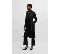 BOSS Abrigo de cuello alto con cinturón en lana virgen y cashmere - StyleCasenosa_SH, 50541142 Negro 32