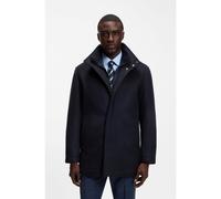 BOSS Abrigo formal en tejido italiano con cuello alzado - StyleH-Coxtan-Bib-264, 50571529 Azul oscuro 106