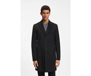 BOSS Abrigo formal slim fit de lana y cashmere - StyleH-Hyde-264, 50571557 Negro 110