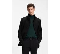 BOSS Abrigo regular fit en punto italiano jaspeado - StyleC-Coxtan-J-264, 50571847 Negro 98