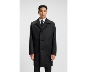 BOSS Abrigo relaxed fit a cuadros de lana y cashmere - StyleH-Clark-254, 50551618 Negro 50