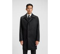 BOSS Abrigo relaxed fit a cuadros de lana y cashmere - StyleH-Clark-254, 50551618 Negro 58