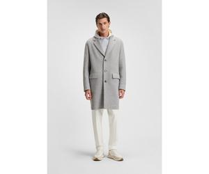 BOSS Abrigo relaxed fit en mezcla de lana - StyleC-Cale-Flaps-254, 50551603 Gris claro 56