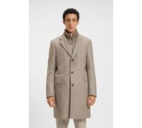 BOSS Abrigo slim fit con interior desmontable - StyleH-Hyde-J-Bib-Pad-254, 50551612 Beige estampado 98