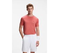 BOSS Active camiseta slim fit con la franja distintiva de la marca en el cuello - StyleTS_TOC Court, 50570006 Rojo XXL