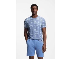 BOSS Active Camiseta slim fit con motivo en jacquard - StyleTS_Active Repeat, 50558565 Celeste M