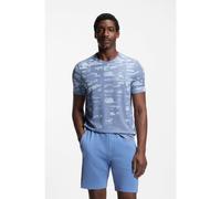 BOSS Active Camiseta slim fit con motivo en jacquard - StyleTS_Active Repeat, 50558565 Celeste XL