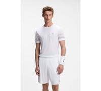 BOSS Active camiseta slim fit con rayas en las mangas - StyleTS_TOC Court 2, 50569997 Blanco XXXL