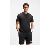 BOSS Active Camiseta slim fit de secado rápido con detalles reflectantes - StyleTS_Active Push, 50554404 Negro XL