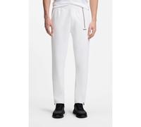 BOSS Active pantalones de chándal en tejido de gabardina termorreguladora con tramo - StyleJT_TOC Game, 50563330 Blanco M