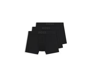 BOSS Active Paquete de tres calzoncillos bóxer de microfibra con apliques de malla - StyleBoxerBr 3P Active, 50517814 Negro XS
