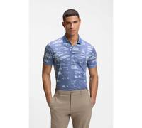 BOSS Active Polo slim fit con motivo en jacquard - StylePL_Active Repeat, 50558583 Azul M