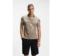 BOSS Active Polo slim fit con motivo en jacquard - StylePL_Active Repeat, 50558583 Marrón claro XL