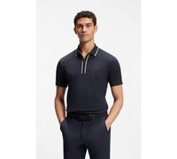 BOSS Active Polo slim fit de algodón elástico con absorción de humedad - StylePhilix GOC, 50555698 Azul oscuro L