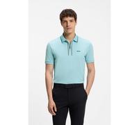 BOSS Active Polo slim fit de algodón elástico con absorción de humedad - StylePhilix GOC, 50555698 Celeste M