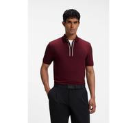 BOSS Active Polo slim fit de algodón elástico con absorción de humedad - StylePhilix GOC, 50555698 Rojo oscuro XXL