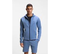 BOSS Active Sudadera con capucha y cremallera con detalle reflectante de la marca - StyleSicon Active, 50531224 Azul L