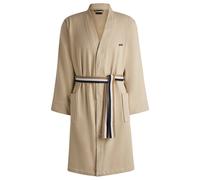 BOSS Albornoz de algodón con cinturón a rayas de la marca - StyleBLINEA Celadon Bath robe L, KIM-BLINEA Beige XL