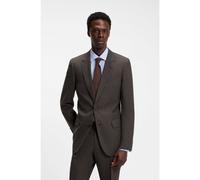 BOSS Americana BOSS BY BECKHAM slim fit de lana - StyleSB-SuitJacket-262_DB, 50563579 Marrón oscuro 54