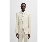 BOSS Americana slim fit de mezcla de lana con dibujo - StyleH-Hutson-233, 50540712 Natural 25