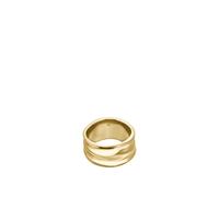 BOSS Anillo con diseño ondulado - StyleRIPPLE, HB1580775 Tono dorado M