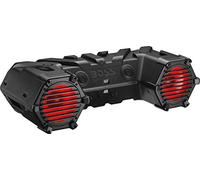 BOSS Audio Systems ATV95LRGB ATV UTV Sistema de Sonido Resistente a la Intemperie, Altavoces de 8 Pulgadas, tweeters de 1.5 Pulgadas, Amplificado, Control Remoto Bluetooth, Barra de luz LED,
