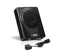 Boss Audio Systems BASS8 - Subwoofer para Coche de 8 Pulgadas para Debajo del Asiento, Salida Alta 800, Perfil bajo, Amplificador Integrado, para camión, Cajas y recintos, Control Remoto de subwoofer