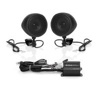 BOSS Audio Systems Sistema de altavoces Bluetooth MCBK420B:amplificador compacto de clase D, altavoces resistentes a la intemperie de 3 pulgadas,ideal para usar con vehículos todo terreno/motocicletas