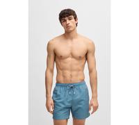 BOSS Bañador con cordón en la cintura y estampado integral - StyleVibe, 50518968 Celeste XXL