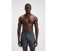 BOSS Bañador con cordón en la cintura y estampado integral - StyleVibe, 50518968 Gris M