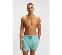 BOSS Bañador con cordón en la cintura y estampado integral - StyleVibe, 50518968 Verde XL