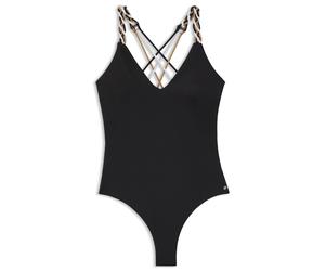 BOSS Bañador con tirantes trenzados con raya de la marca - StyleSWIMSUIT_BOSS BRAID, 50561279 Negro M