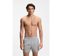 BOSS Bañador con un ribete del monograma Double B - StyleJet_Trunks, 50561115 Gris claro M