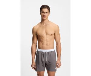 BOSS Bañador tipo shorts con logo y ribetes en contraste - StyleStarfish, 50514429 Gris XL