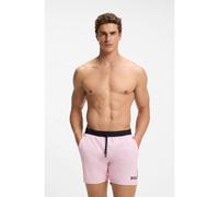 BOSS Bañador tipo shorts con logo y ribetes en contraste - StyleStarfish, 50514429 Pink S