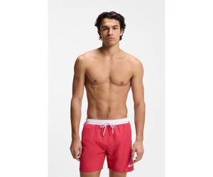 BOSS Bañador tipo shorts con logo y ribetes en contraste - StyleStarfish, 50514429 Rojo S