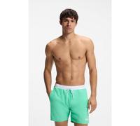 BOSS Bañador tipo shorts con logo y ribetes en contraste - StyleStarfish, 50514429 Verde XL