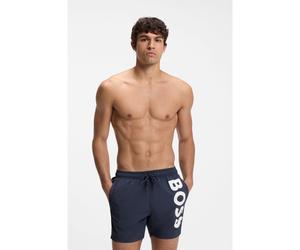 BOSS Bañador tipo shorts de secado rápido con logo estampado - StyleOctopus, 50514502 Azul oscuro M
