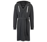 BOSS Batín con capucha y logo estampado en las mangas - StyleBOSS-SEN CharcoN Bath robe S, KIM-BOSS-SEN-KIM Gris oscuro S