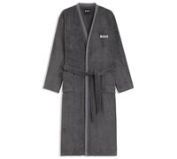 BOSS Batín de algodón con logo bordado - StyleEDGE Galaxy Man bathrobe L, KIM-EDGE Gris oscuro S
