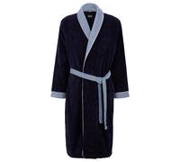 BOSS Batín de terciopelo de algodón azul marino con logo bordado - StyleLORD NavyNH PEIG L, KIM-1013474 Azul oscuro S