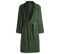 BOSS Batín en terciopelo de algodón con monograma Double B - StyleDOUBLEB Cypres Bath robe L, KIM-DOUBLEB Verde M
