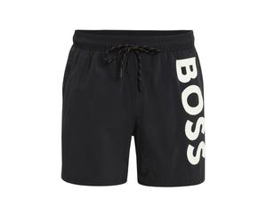 BOSS Bermudas 'Octopus' negro / blanco S negro / blanco